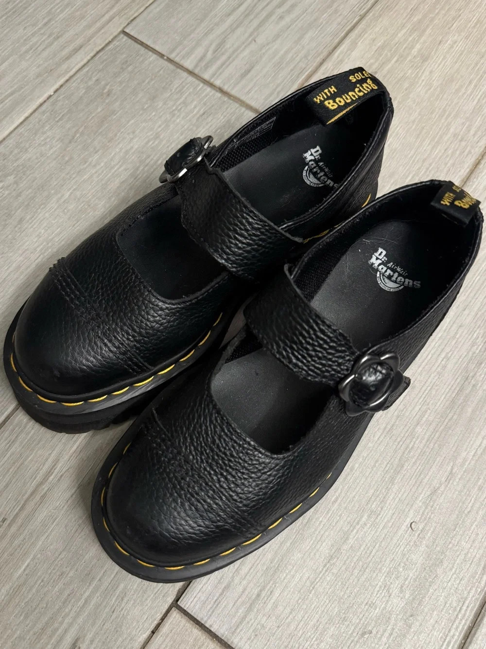 Dr. Martens Women’s ' Black Mary Jane Platform Shoes